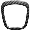 TOWBEBER For Audi A4 B6 B7 B8 A6 C6 A5 Q7 Q5 A3 8P S3 Volante for auto Pannello centrale Logo Telaio Volante Adesivo decorativo(Style 2 Carbon Fiber)