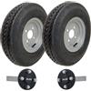 Parnells Kit per rimorchio 4.80/4.00x8, ruote a 6 strati P811, mozzo ALKO con PCD 4/100mm, assi perni e perni di traino, 690 kg