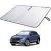 BIXUAN Parasole anteriore compatibile con 2025 2026 Nuovo Facelift VW T-ROC T ROC Auto Parasole Copertura per Parabrezza, Ombrellone pieghevole con Protezione UV Parasole Accessori