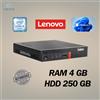 Lenovo PC DESKTOP LENOVO M910Q TINY INTEL I5 RAM 4GB HDD 250GB WIN 11 RICONDIZIONATO