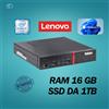 Lenovo PC DESKTOP LENOVO M900 MINI INTEL I7 RAM 16GB SSD 1TB WIN 11 PRO RICONDIZIONATO