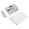 Miquelrius - Flashcards, Schede di studio, 100 flash cards lisce bianco, Formato 125 x 75 mm, Cartoncino 200 g/m², Materiale scolastico e da ufficio per il ritorno a scuola