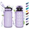 KollyKolla Borraccia Motivazionale 500ml, Borraccia Bambini con Filtro, Facile Pulizia, a Prova di Perdite, Bottiglia Acqua con Indicatore del Tempo, Borraccia per Ufficio, Scuola, Viaggio, Campeggio, Gym