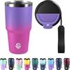 KollyKolla Tazza Termica 600ml 20oz, Borraccia Termica in Acciaio Inox, Bicchiere Termico con Doble Pared Reutilizable, sin BPA, Tazza da Viaggio per Caffe, Termos Caffè para Viajes, Oficina, Deporte, Escuela