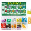 Bolatus 80Pcs Mini Fusibili Assortiti 2A-40A per Camper, Camion, Moto
