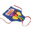 Naroote Grembiule per Organi 3D, Grembiule per Organi del Corpo Umano di Colore Vibrante, Modello di Organo Fai-da-te, Chiusure a Strappo, Organi del Corpo Rimovibili, Conoscenza per lo