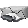 kwmobile Copertina Antipolvere Compatibile con HP Smart Tank 7305 - Copri Stampante - Copertura Protettiva - Fodera in grigio chiaro