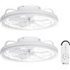 Aigostar Ventilatore da Soffitto con Luce e Telecomando, Confezione da 2