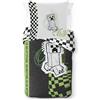 Jay Franco Minecraft Creeper - Set di biancheria da letto per bambini, super morbida, con federa, solo copripiumino (imbottitura non inclusa), colore grigio, 2 pezzi