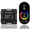 WEB world electronic business Controller LED RGB Touch Telecomando Radiofrequenza Centralina Striscia LED 12V 24V 216W 432W - Nero