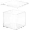 PATIKIL Scatola In Acrilico Con Coperchio 15 x 15 x 15 cm Per Caramelle | Scatole Di Visualizzazione In Plastica Trasparente Contenitori Cubici, Piccoli Gioielli Opere D'Arte