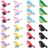 Tinoaly 24pz Mini Uccelli Resina, Colorati Figure Uccelli Miniatura Decorativo Statuine Animali per Casa Bambole Decorazione Giardino Paesaggio Lavoretti Fai Da Te Decorazione Torte Pianta Vaso