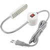 Mumusuki Illuminazione a Led per Macchina da Cucire Lampada Lavoro a Braccio Flessibile Multifunzione Collo di Cigno Con Base Magnetica 2W 30LEDs per Banco Di Lavoro(EU plug 220V)