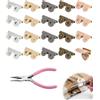 RAVNIX 20 Pezzi Bottoni Magnetici Senza Cucire, 5 Colori Inclusa Pinza | Chiusura Magnetica per Borse & Fai da Te | Bottoni a Pressione Sicuri per Borse, Abbigliamento & Accessori Creativi