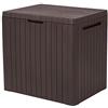 Curver Keter Prosperplast City Box Baule Cassapanca Scatola Portaoggetti 113 litri 57,8 x 44 x 55 cm (Marrone)