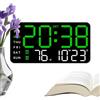 Generic Orologio Da Parete Digitale LED Multifunzione Grande Display Della | Orologio Da Parete A LED per Uffici Camera Garage Esterno Terrazzo Piscina Palestra Scuola