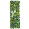 Generico Pannello murale verde artificiale 40 x 120 cm, parete di erba artificiale con fiori, tappeto di verde componibile per fondali di matrimoni, vetrine, pareti di casa e decorazioni per eventi (D)