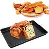 WEIGR Teglia da forno rettangolare, teglia per pizza, teglia da forno, antiaderente e facile da pulire, per brownies, lasagne, casseruola, 60 x 40 cm, colore nero