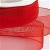 Italian Options Nastro in organza chiffon, rotolo da 38 mm x 20 m, rosso
