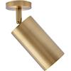 Eurekaled Portafaretto da soffitto o parete GU10 ORO - Faretto orientabile 360° con fascio direzionale - Lampadina intercambiabile - Stile moderno per soggiorno, cucina, corridoio - IP20