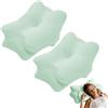 Guniata 2 federe per cuscino cervicale con chiusura lampo, 80% nylon, 20% spandex, lavabile in lavatrice, solo fodera, per cuscini a farfalla (verde erba)