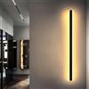 HMAKGG Applique da Parete Interno LED Nero 60 cm per Corridoio e Scale