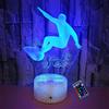 YTDZLTD Creativo 3D Surf Luce Notturna 16 Colori Mutevoli Telecomando USB Potere Toccare Cambiare Illusione Ottica Lampada Arredamento Lampada LED Lampada da Tavolo Bambini Compleanno Natale Regalo