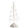 XAGMODSHN Albero di Natale in ferro con stella di cristallo con luce a LED piccola lampada da tavolo natale decorazioni per la casa festa Capodanno