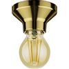ledscom.de Plafoniera LED Elektra porcellana oro, incl. LED oro max. 778lm, dimmerazione a 3 livelli, bianco extra-caldo