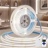 KSIBNW Striscia LED a Batteria con Telecomando 1M Bianco Freddo 6000K | Strisce COB Alimentata a Batteria 5V Adesivi Striscie LED Luci Interno Nastri per Cucina, Camera da Letto, Scaffali, Armadio