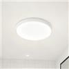 HBBursts Plafoniere A LED Sottili, 3 Temperature Di Colore, Pannello Luminoso Impermeabile Da Incasso For Soggiorno, Cucina, Camera Letto, Corridoio, Bagno, Cabina Armadio(White,23cm/9in)