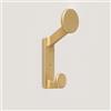 Generic Ganci Appendiabiti da Parete Attaccapanni A Muro per Cucina, Bagno, Armadio, Appendiabiti Panno Asciugamano, 4 Pezzi(Gold)