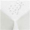 DecoHomeTextil Heimtextilmanufaktur DecoHomeTextil Tovaglia effetto lino Rettangolare 160 x 360 cm Bianco | Idrorepellente, antimacchia, lavabile, effetto loto