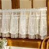 Devola Tenda a pannello in pizzo con ricamo floreale, 90 x 120 cm (altezza x larghezza), 1 pezzo