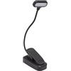 Qcwwy Lampada da Lettura a LED, Design a Clip, Regolabile a 360 Gradi, Protezione per gli Occhi a LED, Luce Notturna, Collo Flessibile, Lampada da Scrivania a LED Portatile con Clip,