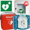 Doctorpoint Defibrillatore Dae Semiautomatico Philips Hs1 Con Accessori + Teca Con Allarme + Cartello