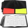MAGICLULU Kit da Arbitro Calcio Professionale 2 Set Carte e Taccuino