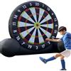 Generic Bersaglio gonfiabile gigante da calcio con 8 palline, bersaglio per sport all'aria aperta, include ventilatore da 350 W e pompa ad aria per giochi in cortile e attività da campeggio