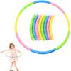 AolKee Hula Fitness Hoop per Bambini con 8 Parti, Diametro 70cm, 200g Portatile in Plastica Regolabile e Rimovibile, Hula Reifen Hoop per Bambini di 3-8 Anni, Cerchio di Ginnastica, Danza