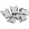 LALAFINA 6 Pezzi Fermaglio per Bolo Tie in Ferro, Argento