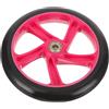 Healeved Ruota di Ricambio Flessibile in Pu Rosso per Monopattino | Cuscinetto, Uso per Sedia a Rotelle, Installazione Semplice e Rotolamento Silenzioso