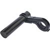UPANBIKE Bici Manubrio Extender Estensione in Fibra di Carbonio Staffa in Lega di Alluminio Morsetto per Bicicletta tachimetro Faro Luce Holder(Black 10cm Single Clamp)