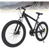 GMSLuu 26 pollici 21 velocità MTB Mountain Bike, Bicicletta da Mountain Bike in Alluminio per Giovani, Mountain Bike Nera Fully MTB per Ragazzi, Ragazze, Donne e Uomini