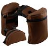 FytStycale Borsa da Sella Equestre Set Borsone da Sella Borsa Anteriore Coppia Tasca Portaoggetti Tascapane in Oxford 600D Anti Deformazione per Mantenere Ordine, Marrone caffè