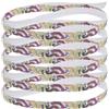 GRIRIW 5 Pezzi Nastro Grip per Racchetta Badminton Nastro Antiscivolo in Pu Porpora 1,5m Assorbente del Sudore per Racchetta da Tennis e Badminton per Sport