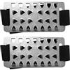 WHAMVOX Ramponi da Ghiaccio Antiscivolo, Ramponcini per Scarpe, Pieghevoli, Acciaio Inossidabile, Nero, per Corsa e Camminata, e Uomini