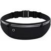 Generic LVJMJ Cintura da corsa per donne e uomini, porta telefono per corsa, marsupio impermeabile regolabile per donna, marsupio riflettente traspirante per fitness, sport all'aria aperta, viaggi, con foro