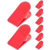 ABOOFAN 8 Pezzi Clip di Sicurezza a Molla per Chiave Tapis, Rosso | Plastica, Ricambio Rapido, Presa Sicura per Cavo Chiave, Uso Versatile su Accessori Macchina