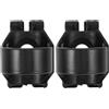 SHINEOFI 2 Pezzi Clip Fermatubo per Boccaglio da Immersione Nero in Plastica