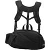 Milageto da Petto con Imbracatura, Borsa per Attrezzatura da Pesca, Portatile, Multitasche, per Allenamento, per Uomo, Sportivo da, Nero